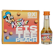 Kleiner Klopfer Iced Tea Peach 15% ABV 9 x 0.02 l