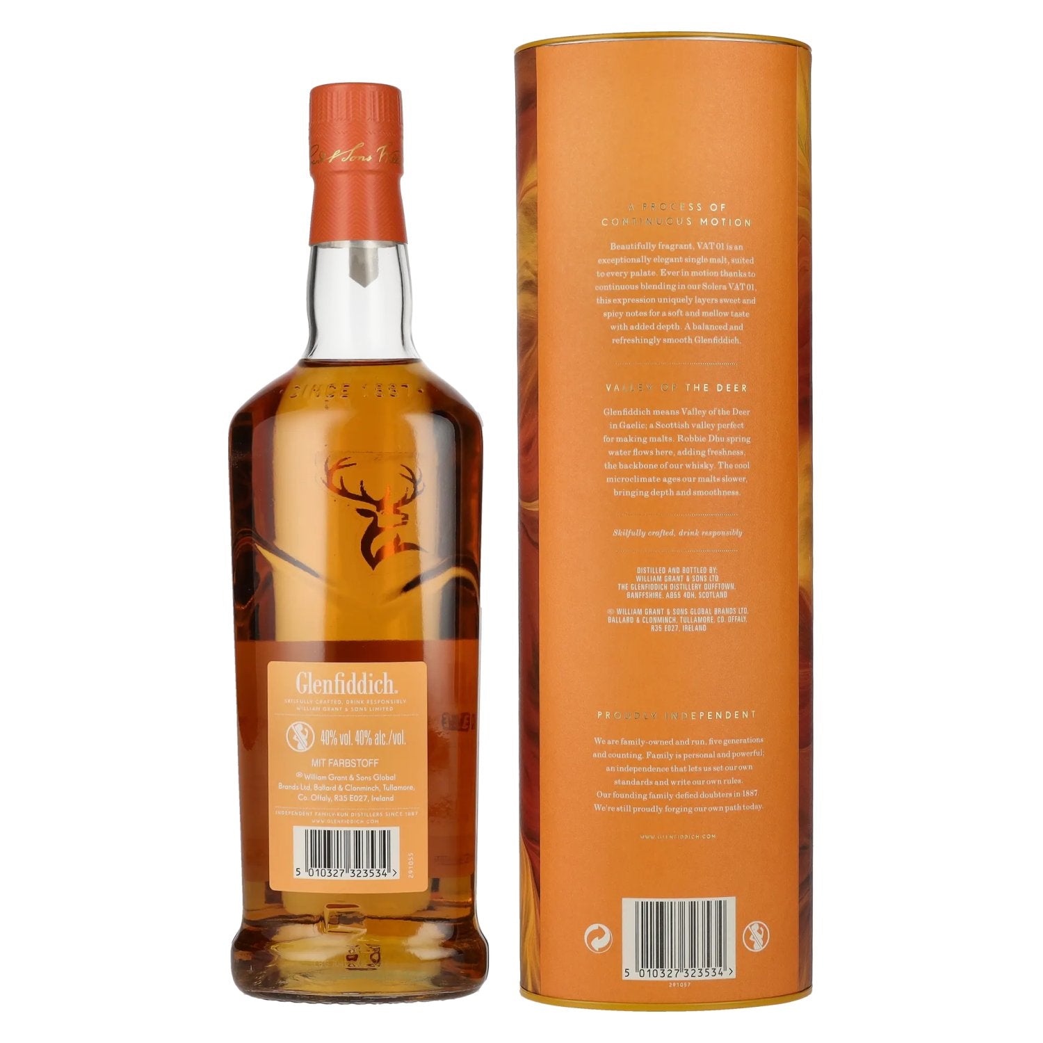 Glenfiddich Perpetual Collection VAT 01 Smooth & Mellow 40% Vol. 1l in Geschenkbox