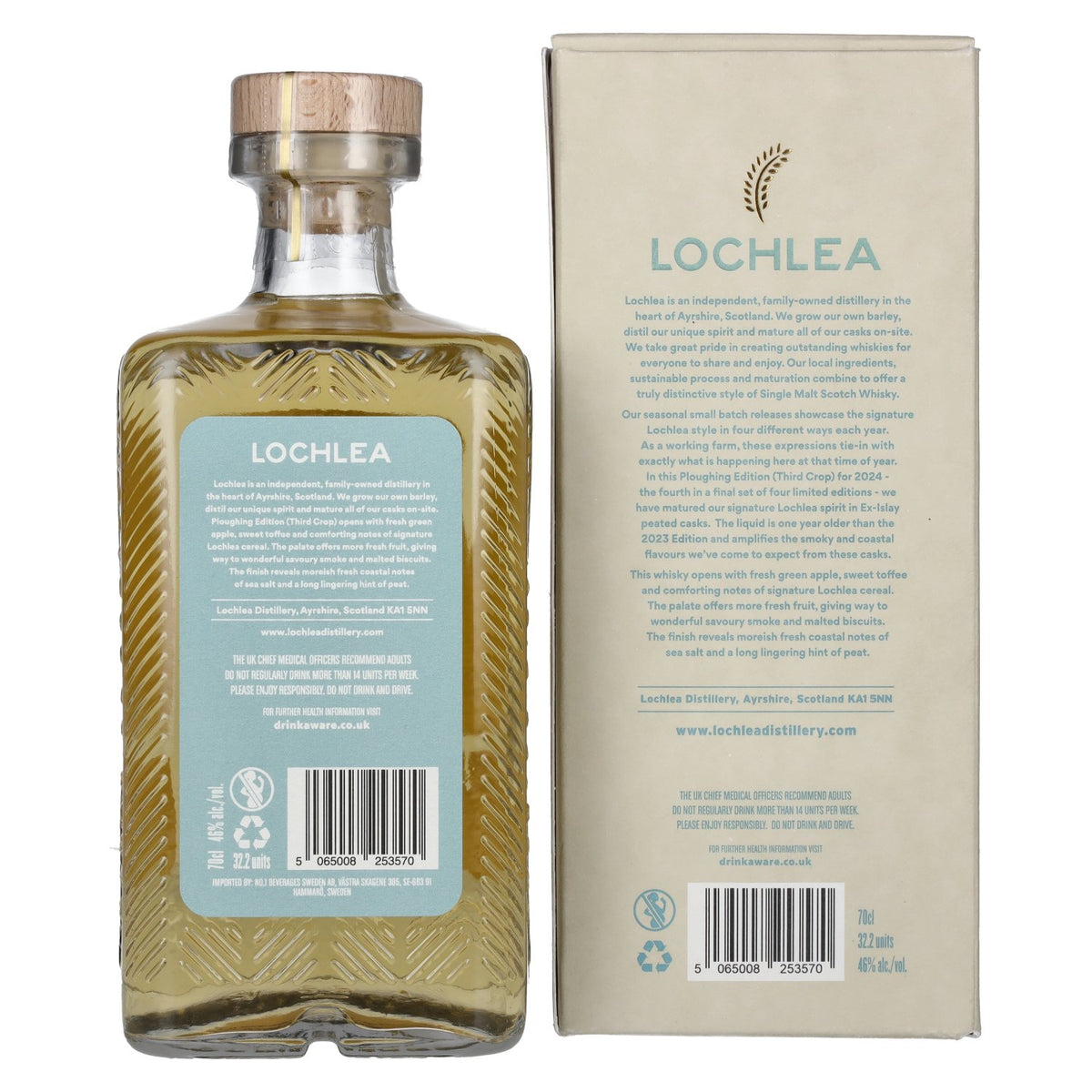 Lochlea PLOUGHING EDITION Third Crop Single Malt Scotch Whisky 46% Vol. 0,7l in Geschenkbox
