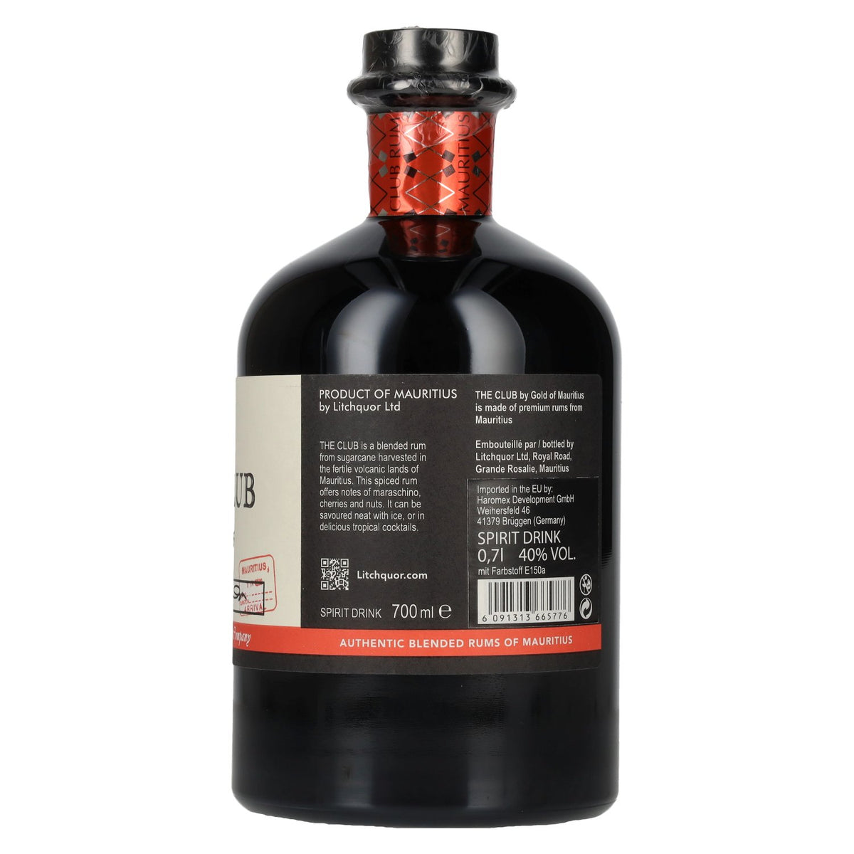 The Club Mauritius Spiced Rum 40% vol. 0,7l