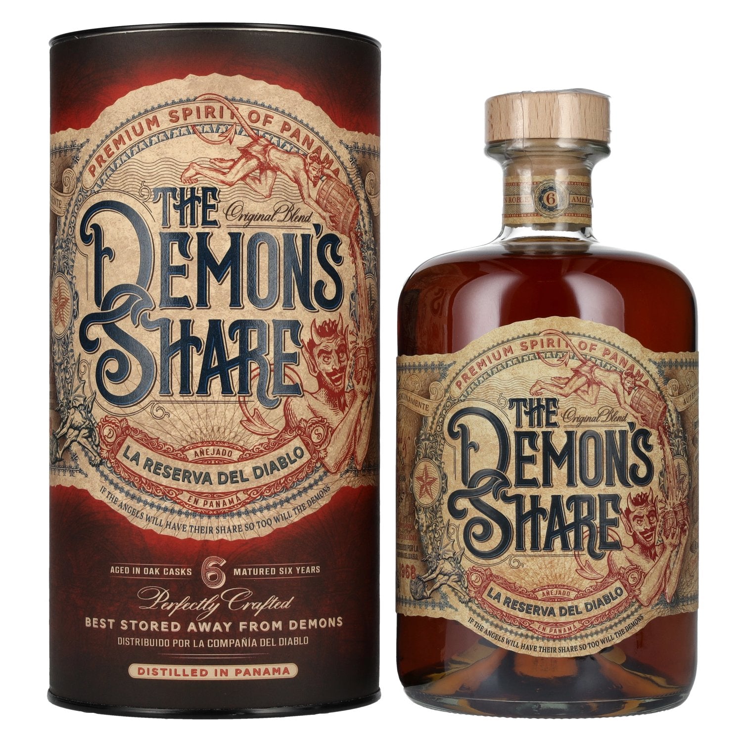 The Demon's Share 6 Years Old Spirit Drink 40% Vol. 0,7l en boîte cadeau