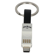 Jim Beam key fob with USB cable