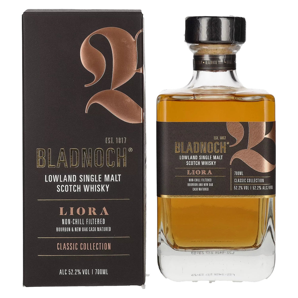 Bladnoch LIORA Lowland Single Malt Scotch Whisky 52,2% Vol. 0,7l in gift box