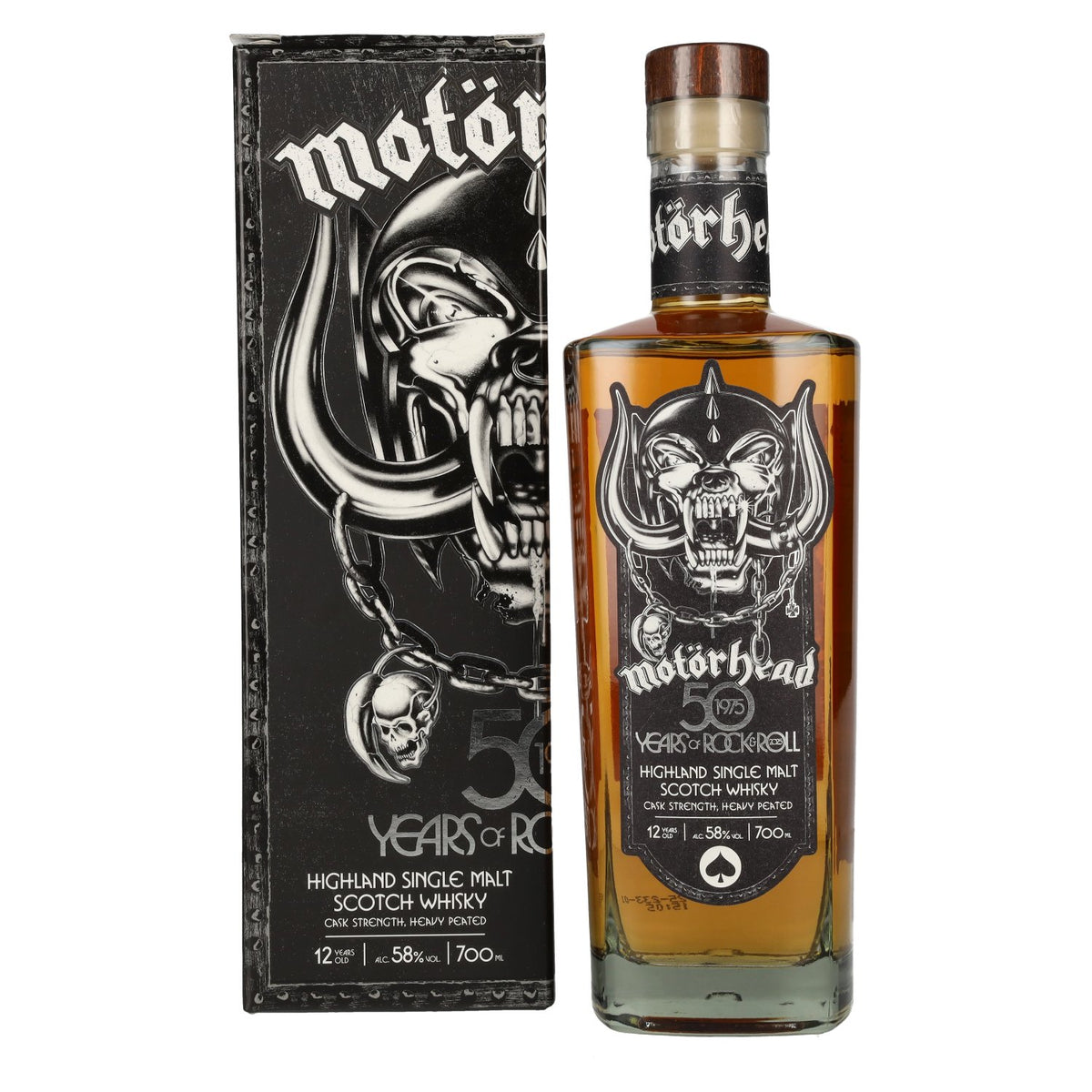 Motörhead 50 Years of Rock &amp; Roll Highland Single Malt Scotch Whisky 58% Vol. 0,7l en boîte cadeau