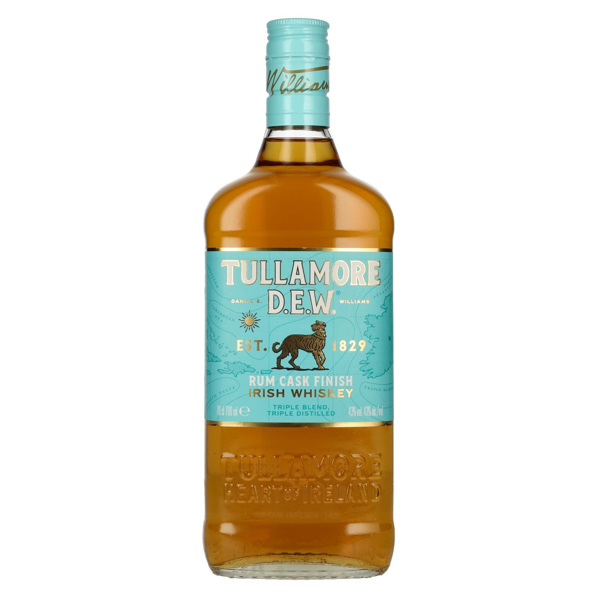 Tullamore D.E.W. Irish Whiskey RUM CASK FINISH 43% vol. 0,7l