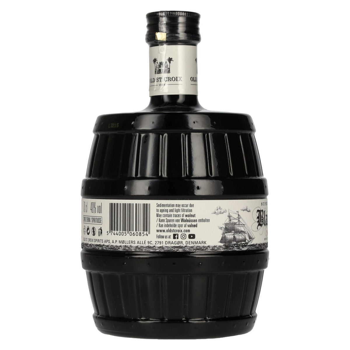 Old St. Croix A.H. Riise Black Barrel NAVY SPICED Spirit Drink 40% Vol. 0,7l