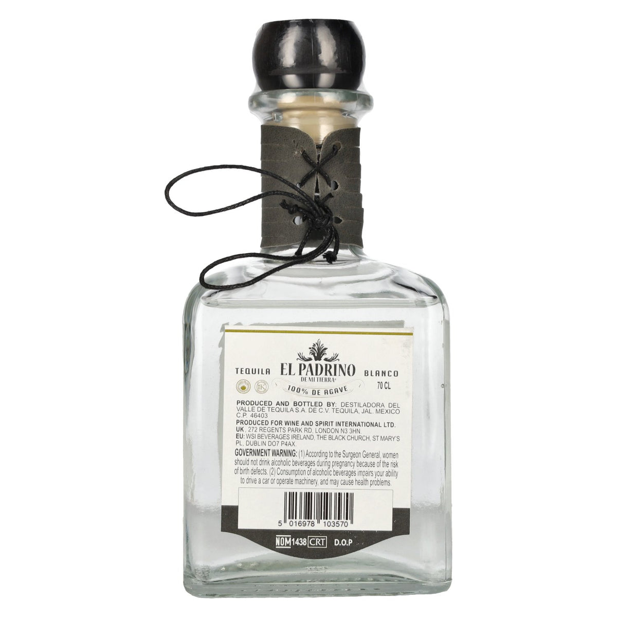 El Padrino Tequila BLANCO 100% Puro de Agave 40% Vol. 0,7l