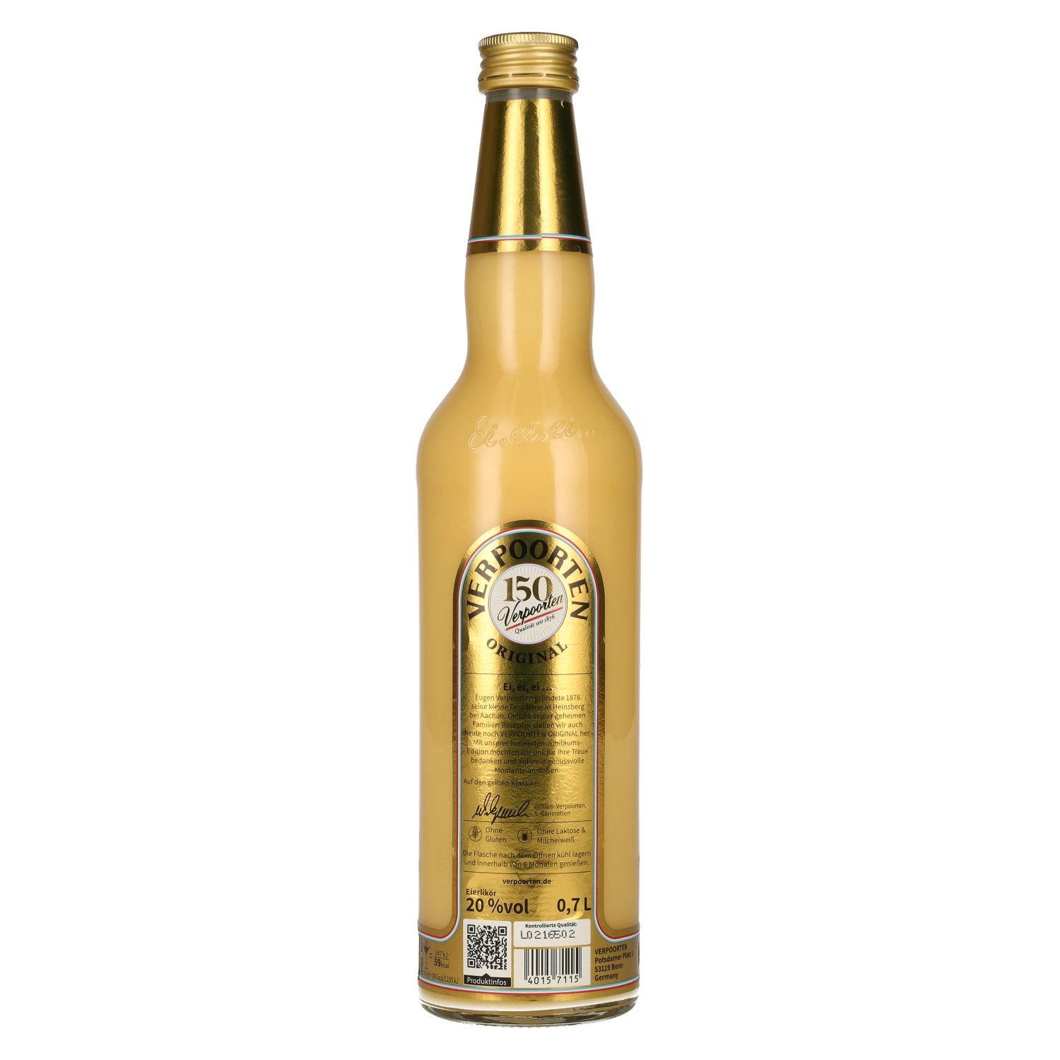 Verpoorten Original Egg Liqueur 20% Vol. 0,7l