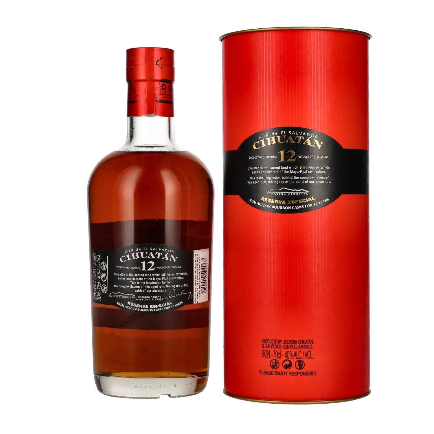 Cihuatán 12 Solera Reserva Especial Rum 40% Vol. 0,7l in Geschenkbox