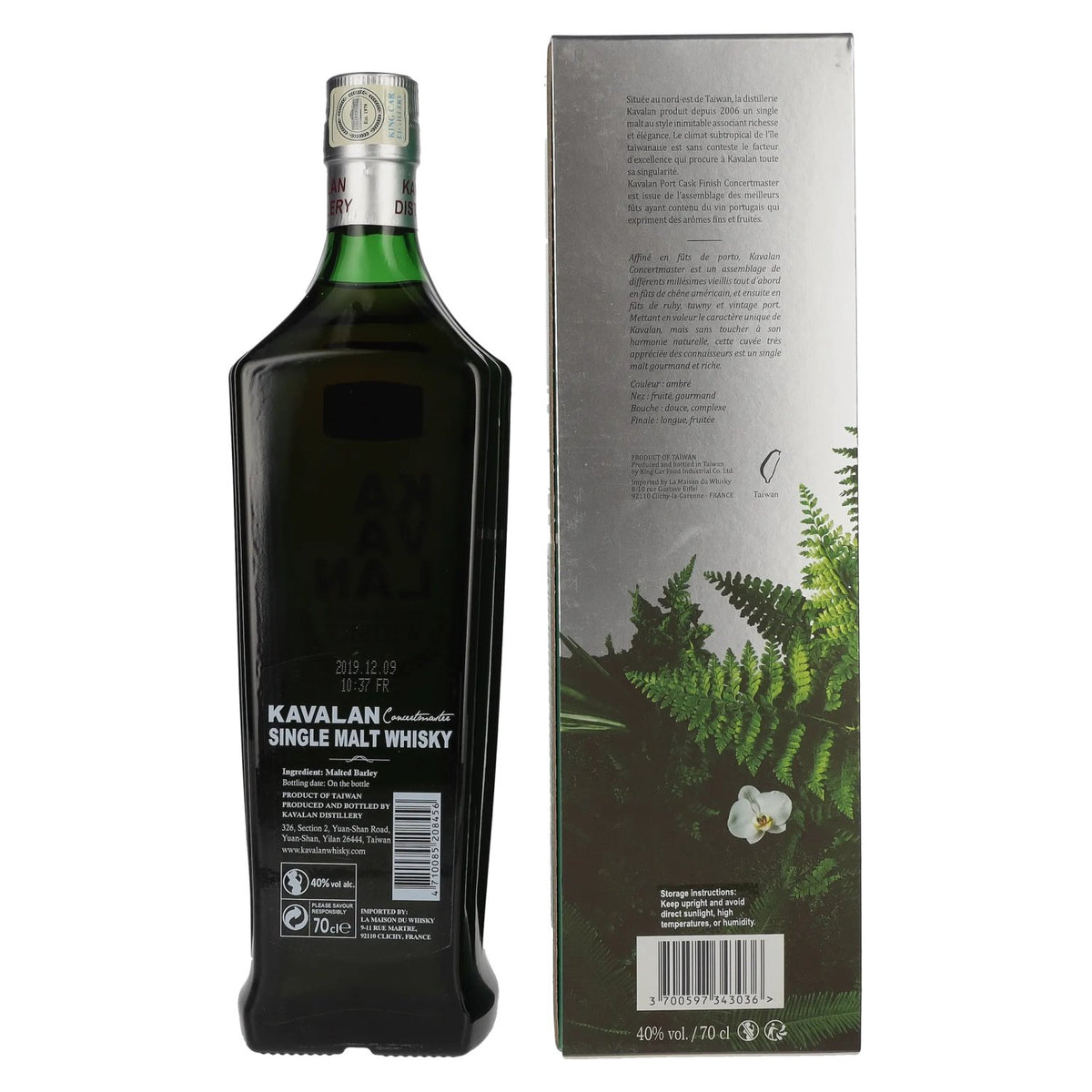 Kavalan CONCERTMASTER Port Cask Finish Festif Edition Single Malt Whisky 40% Vol. 0,7l in gift box