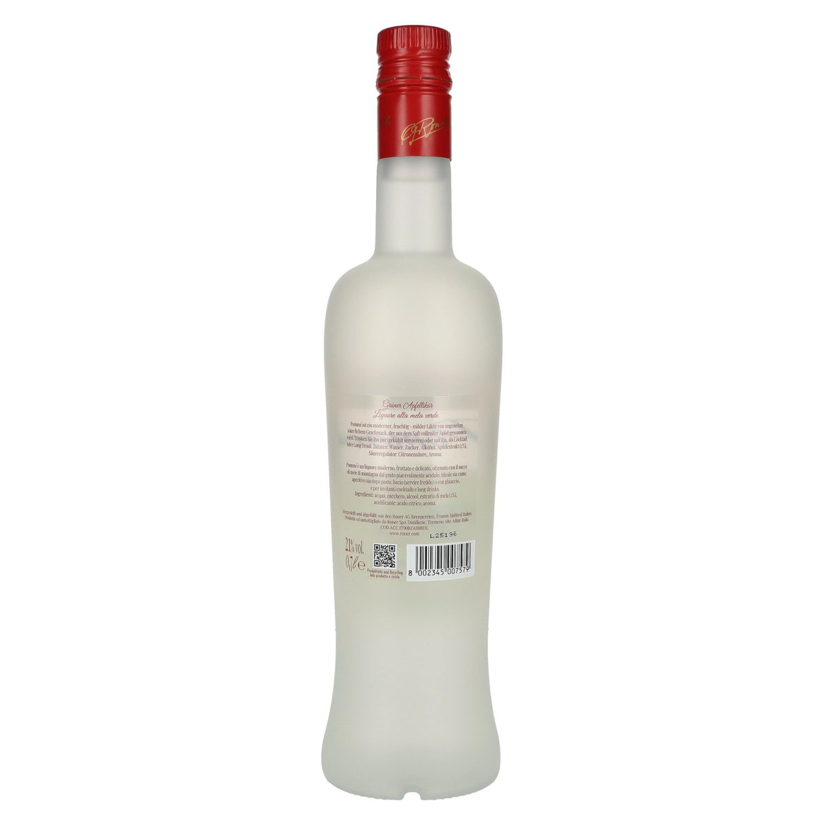 Roner Pommé Green Apple Liqueur 21% ABV 0.7l