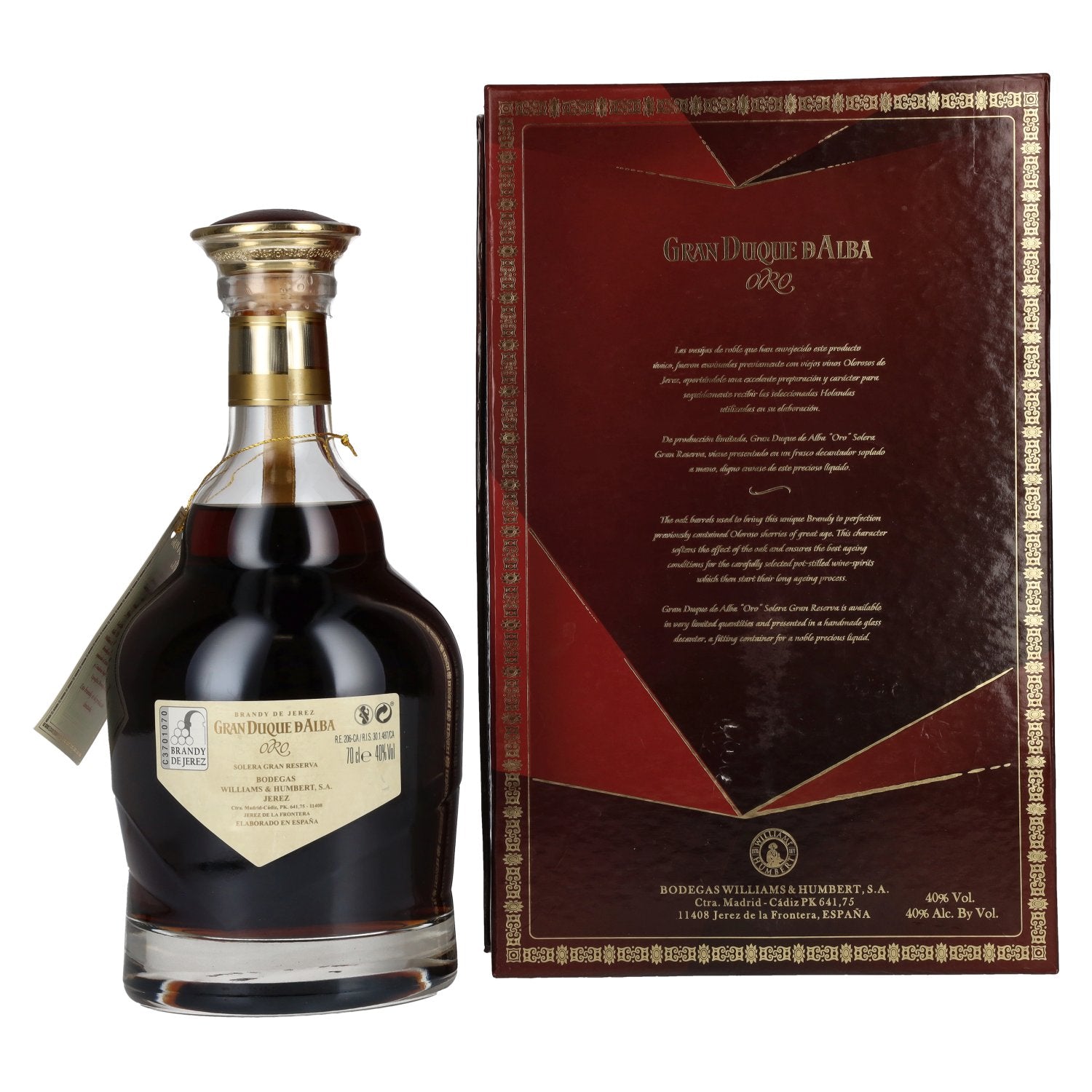 Gran Duque D'Alba ORO Solera Gran Reserva 40% vol. 0.7 l in a gift box