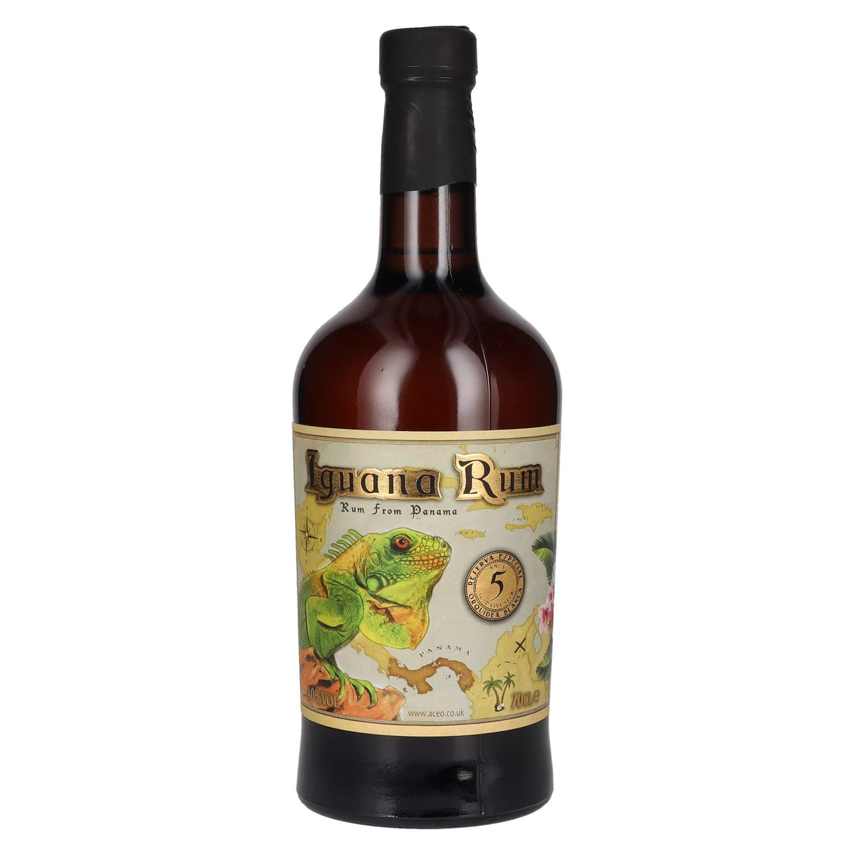 Rhum Iguana 5 ans d'âge du Panama, 40 % vol., 0,7 l