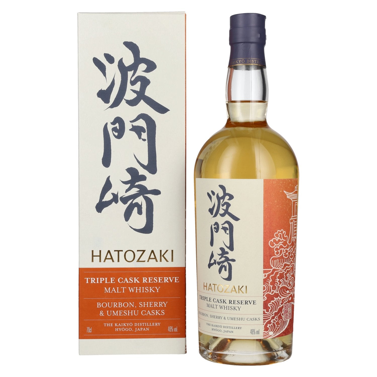 Hatozaki Triple Cask Reserve Malt Whisky 46% Vol. 0,7l en boîte cadeau