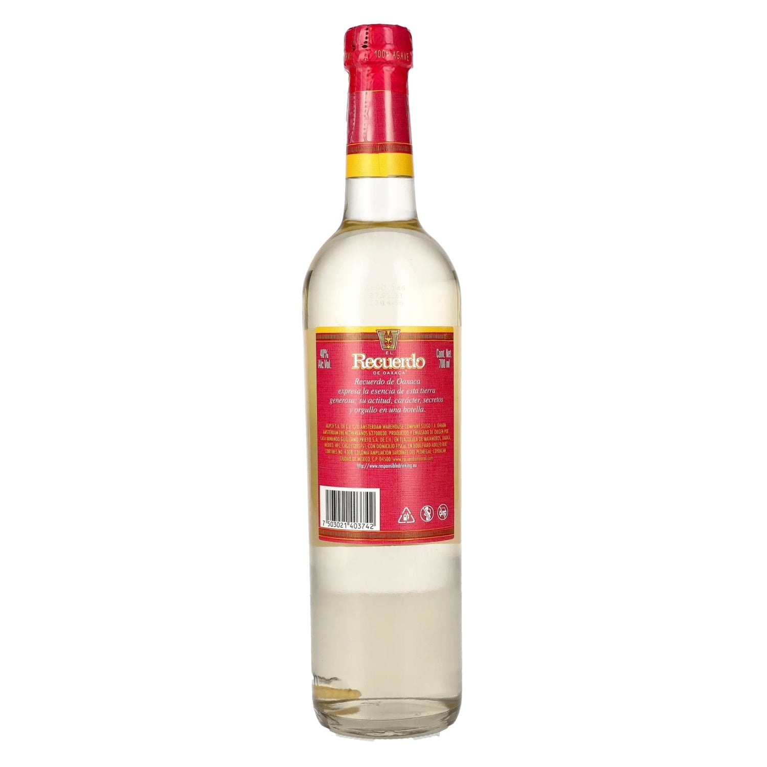 El Recuerdo de Oaxaca Mezcal Abocado with WURM 40% Vol. 0,7l