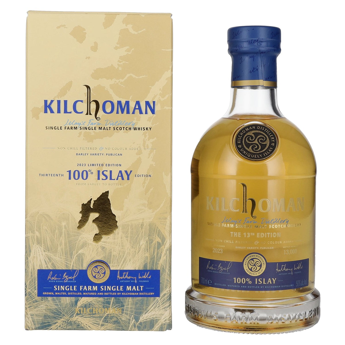 Kilchoman 100% Islay The 13th Edition 2023 50% vol. 0,7l en boîte cadeau