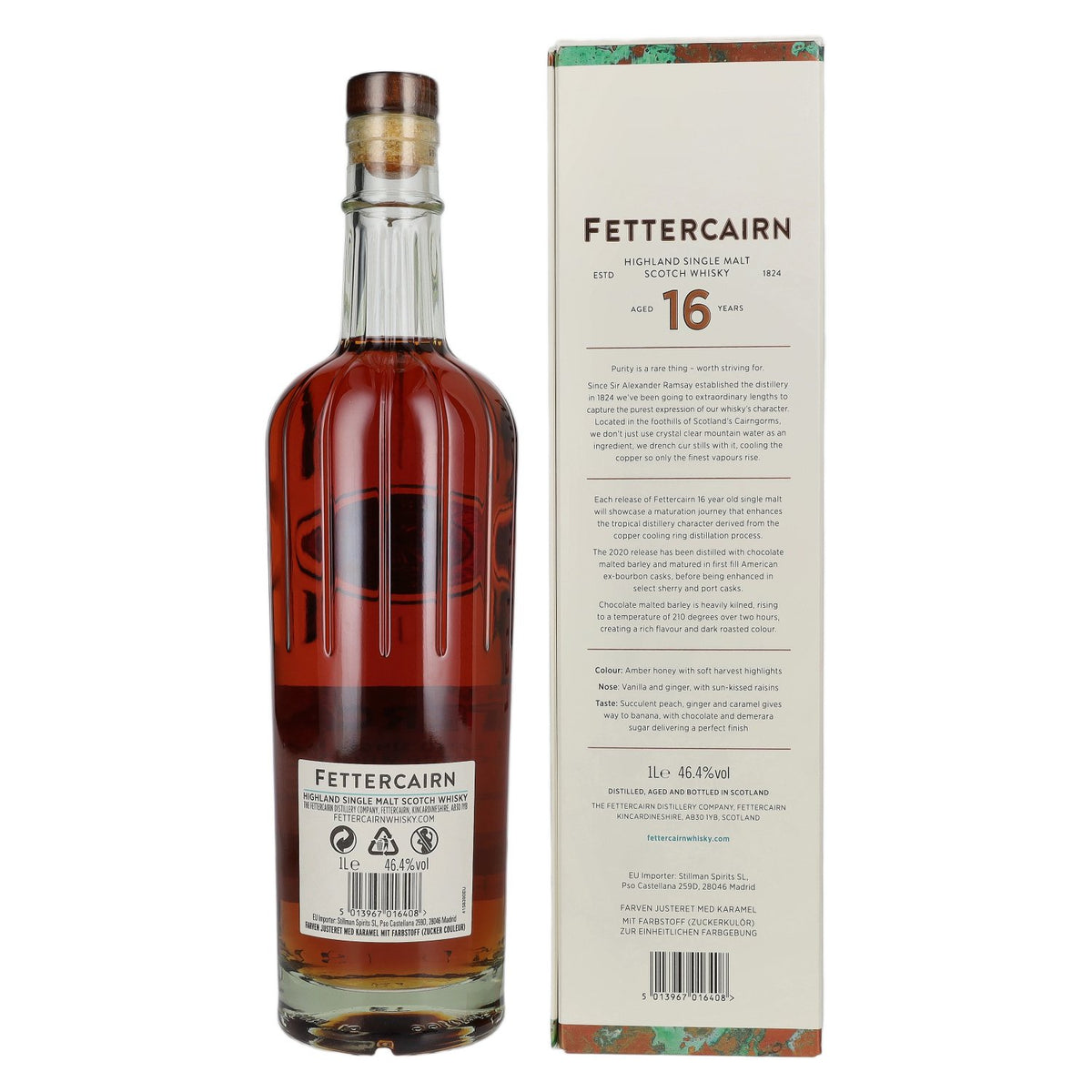 Fettercairn 16 Years Old Highland Single Malt Scotch Whisky 46,4% Vol. 1l en coffret cadeau
