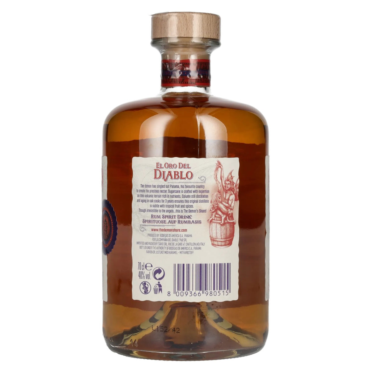 The Demon's Share El Oro Del Diablo Premium Rum Spirit Drink 40% Vol. 0,7l