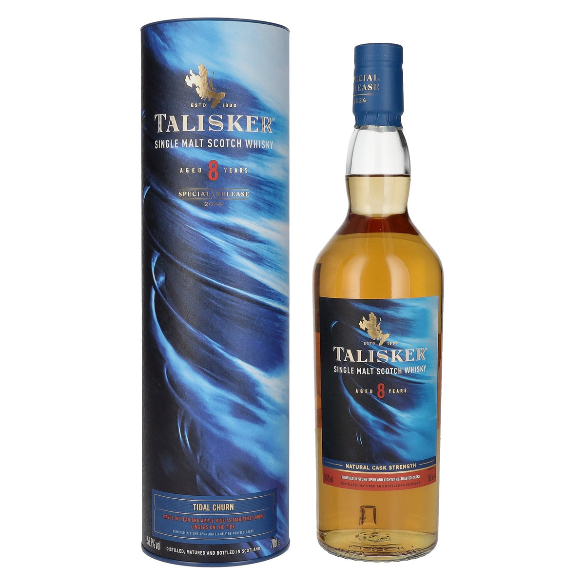 Talisker 8 Years Old Tidal Churn Single Malt Special Release 2024 58,7% Vol. 0,7l in gift box