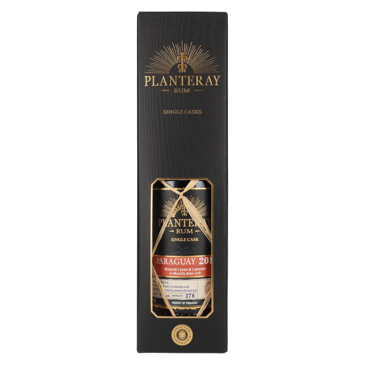 Planteray Rum PARAGUAY Single Cask Marsala Barrel 2014 45,4% Vol. 0,7l in Geschenkbox