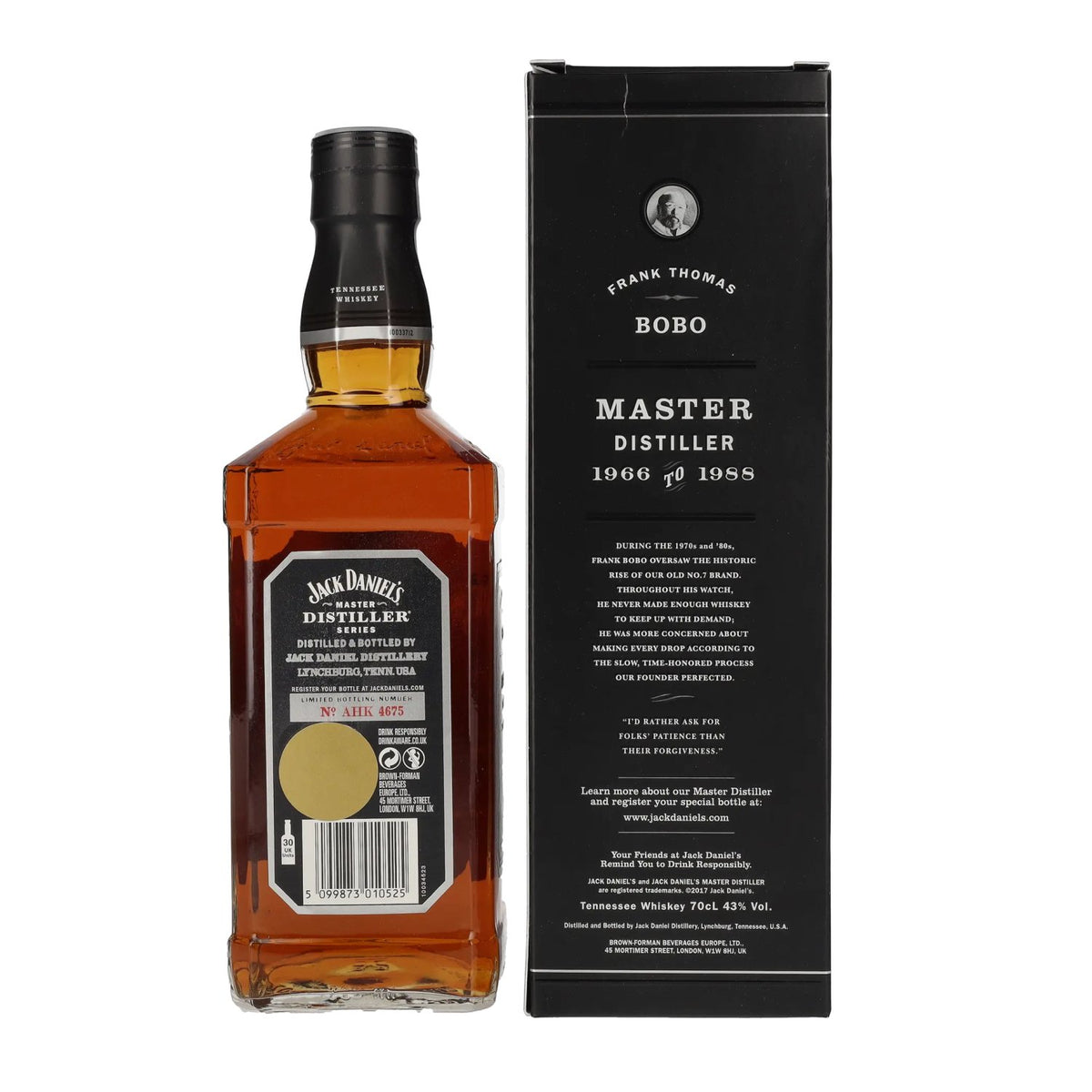 Jack Daniel's MASTER DISTILLER Series No. 5 Limited Edition 43% vol. 0.7l in a gift box