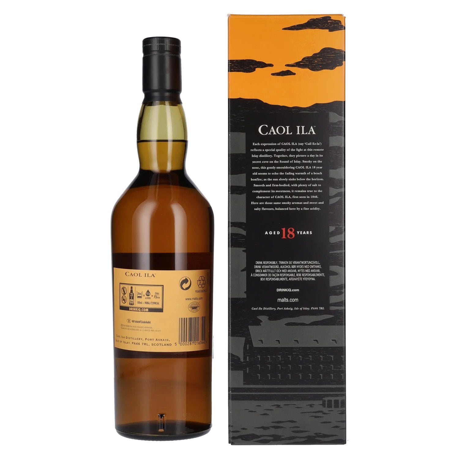 Caol Ila 18 Years Old Islay Single Malt 43% Vol. 0,7l in gift box