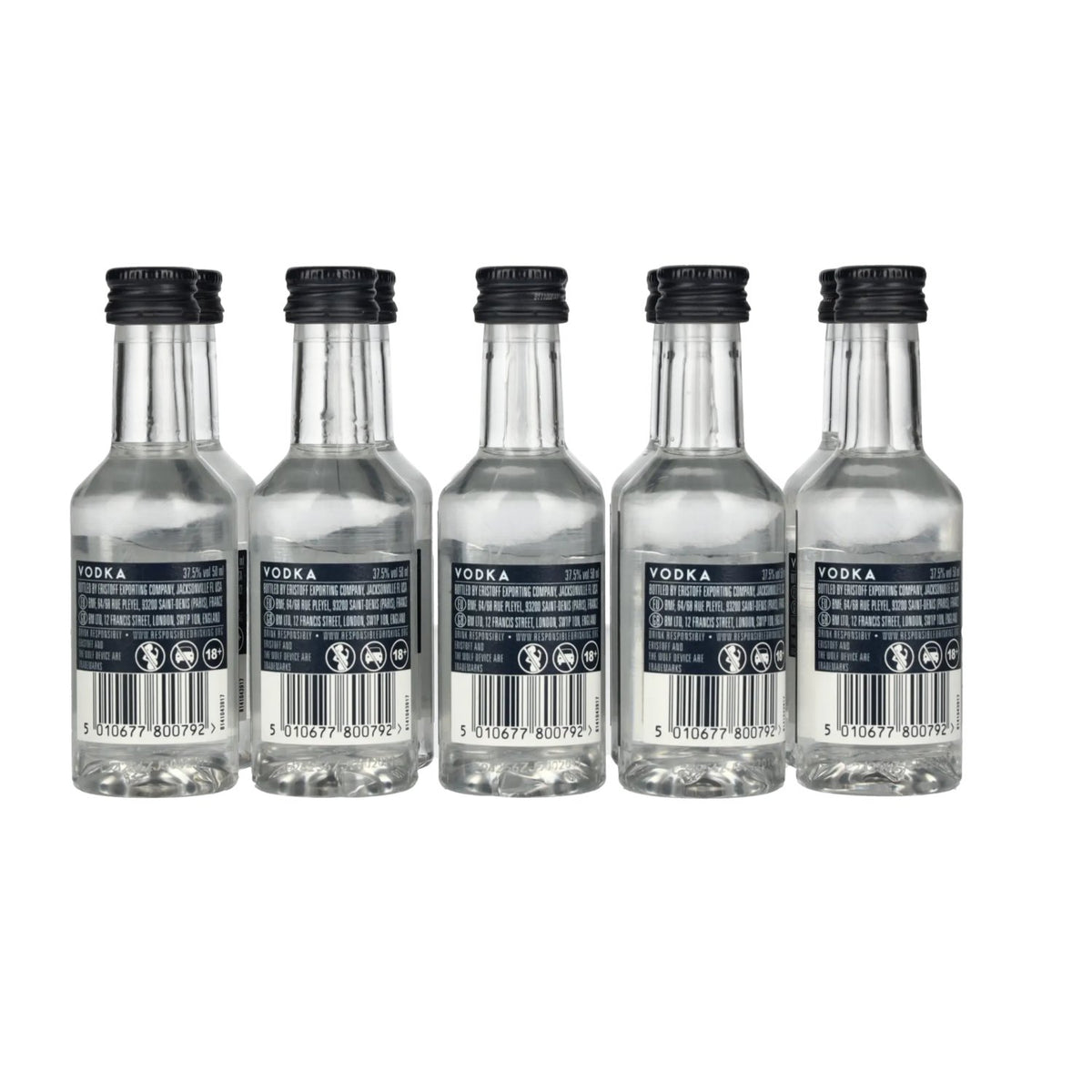 Eristoff Premium Vodka 37,5% Vol. 10x0,05l PET