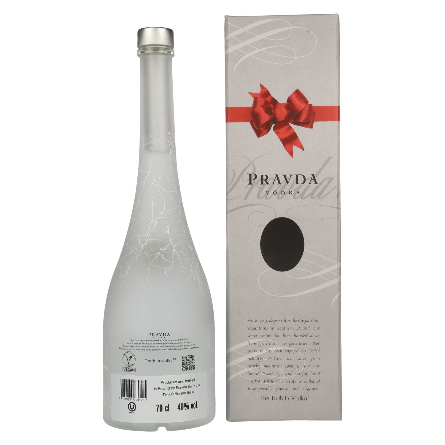 Pravda Vodka 40% Vol. 0,7l in gift box