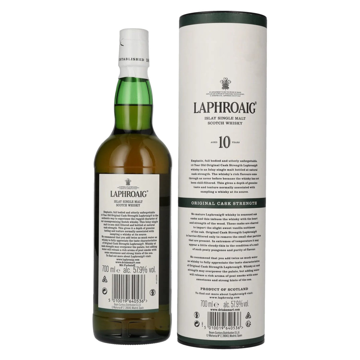 Laphroaig 10 Years Old Original Cask Strength Batch 13 57,9% Vol. 0,7l in Geschenkbox