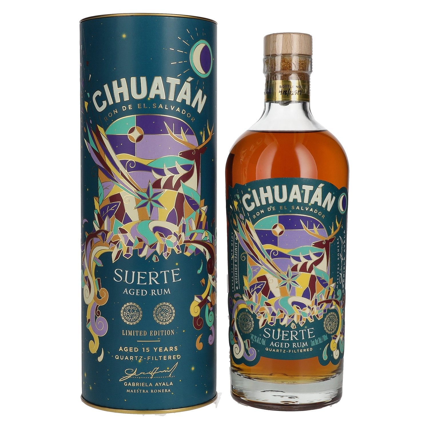 Cihuatán SUERTE Rum El Salvador Limited Edition 2023 44,2% vol. 0,7l en boîte cadeau