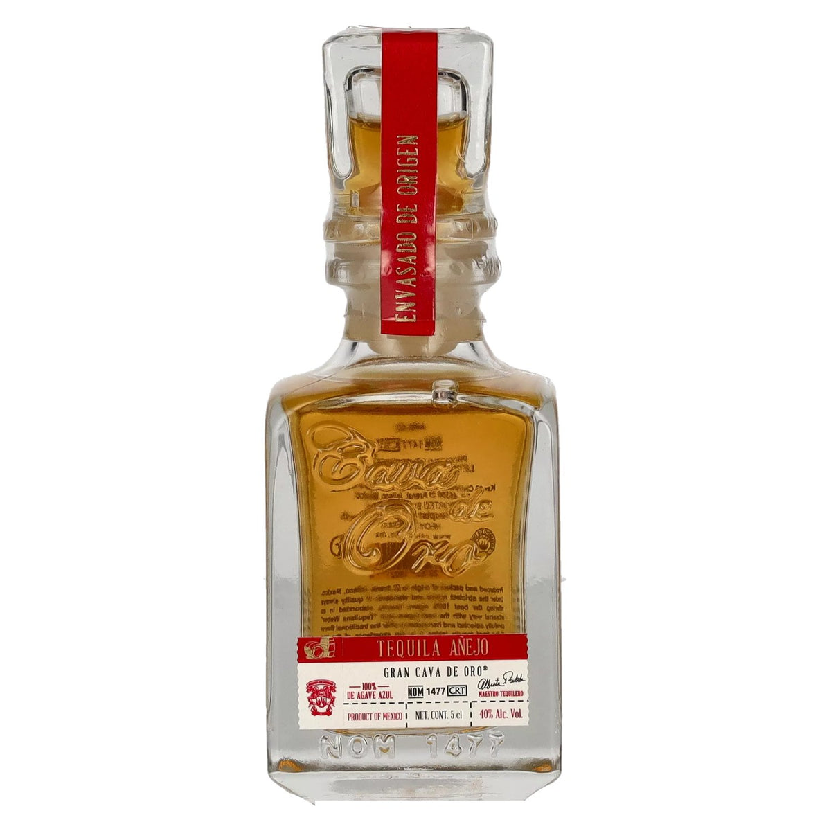 Gran Cava de Oro Tequila AÑEJO 100% de Agave Azul 40% Vol. 0,05l