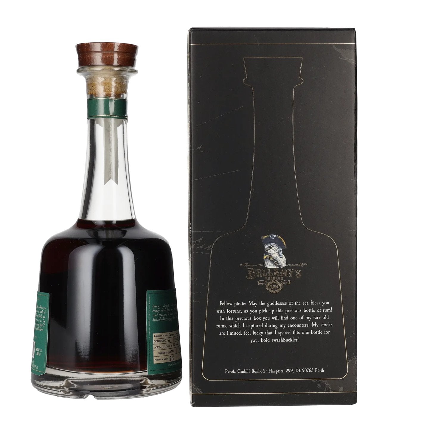 Bellamy's Reserve Rum Guyana Enmore 1991 54,3% vol. 0,7l en boîte cadeau