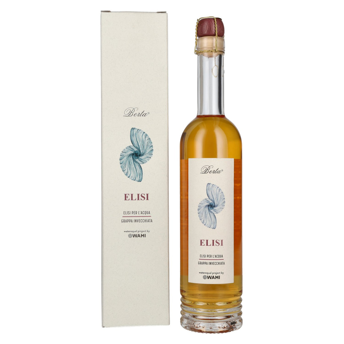 Berta Grappa Elisi per L'Acqua Grappa Invecchiata 43% vol. 0,5l en coffret cadeau