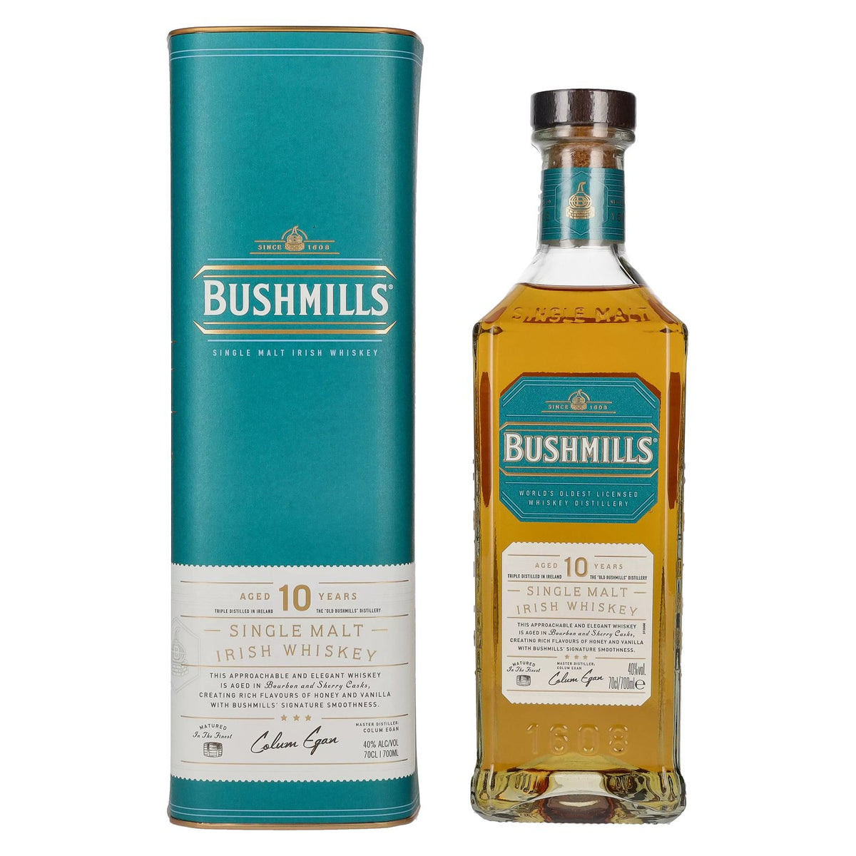 Bushmills 10 Years Old Single Malt Irish Whiskey 40% Vol. 0,7l in gift box