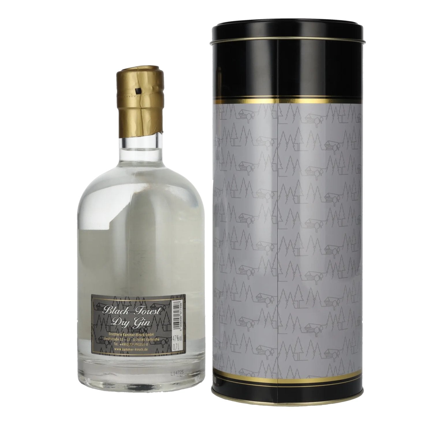 Black Forest Dry Gin 47% Vol. 0,7l in Tinbox