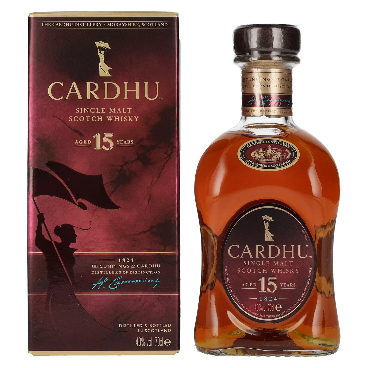 Cardhu 15 Years Old Single Malt Scotch Whisky 40% Vol. 0,7l en boîte cadeau