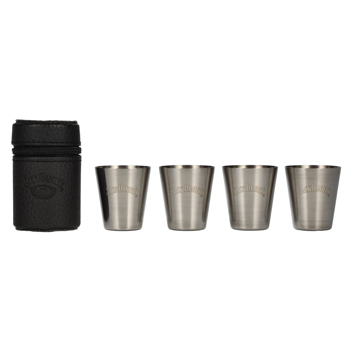 Jack Daniel's Shot Cups in leatherette bag