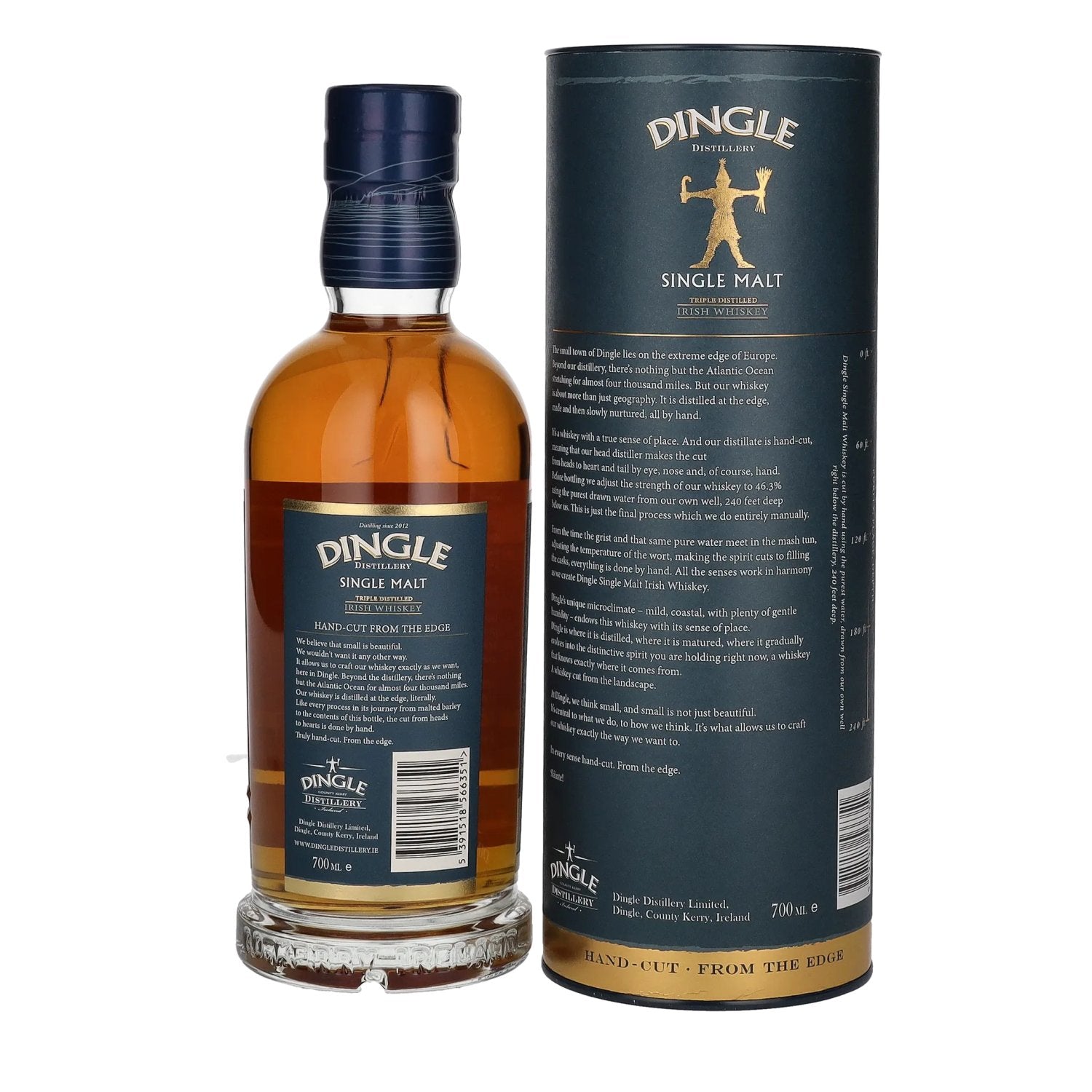 Dingle Single Malt Irish Whiskey Triple Distilled 46,3% Vol. 0,7l in Geschenkbox