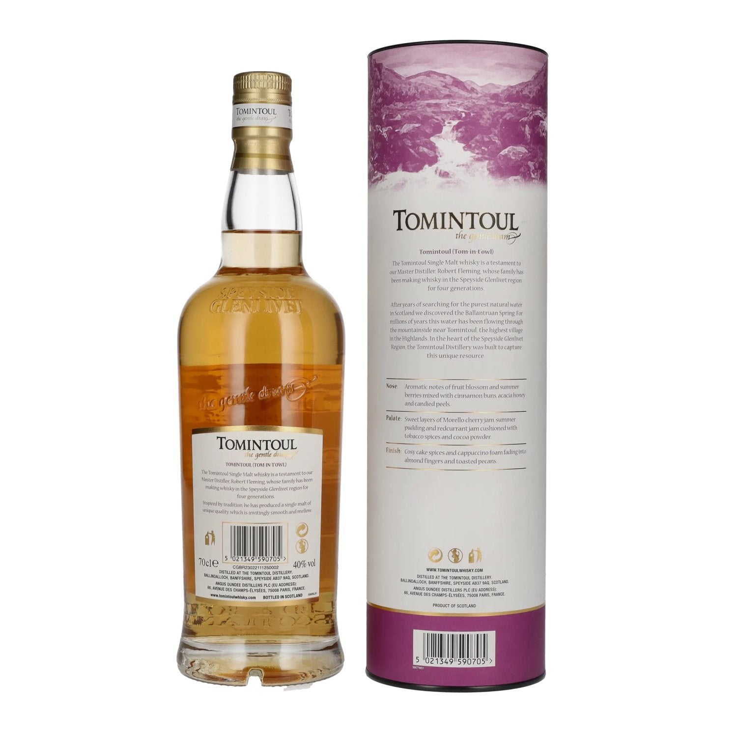 Tomintoul Small Batch Merlot Wine Cask Finish 40% Vol. 0,7l in Geschenkbox