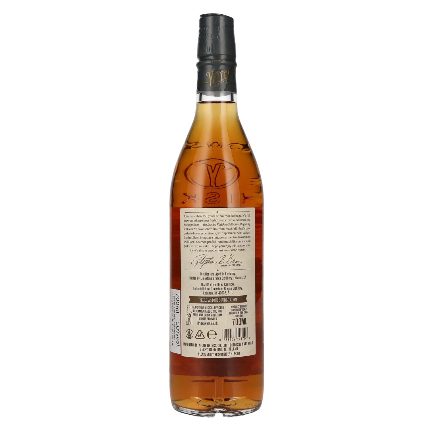 Yellowstone Special Finishes Collection RUM CASK Bourbon Whiskey 50% Vol. 0,7l