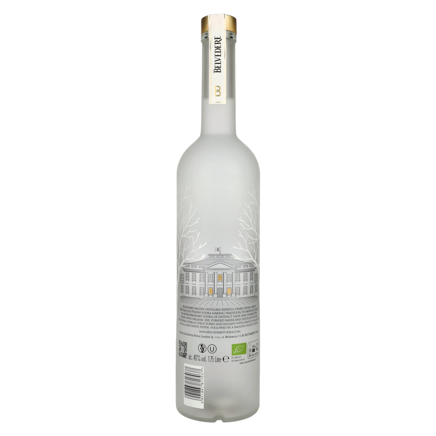 Belvedere Organic Vodka 40% Vol. 1,75l + LED Lichtsticker