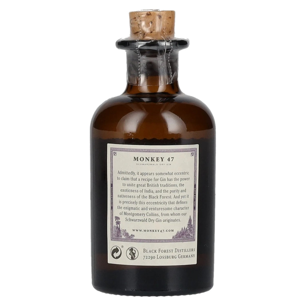Monkey 47 Schwarzwald Dry Gin 47% Vol. 0,05l