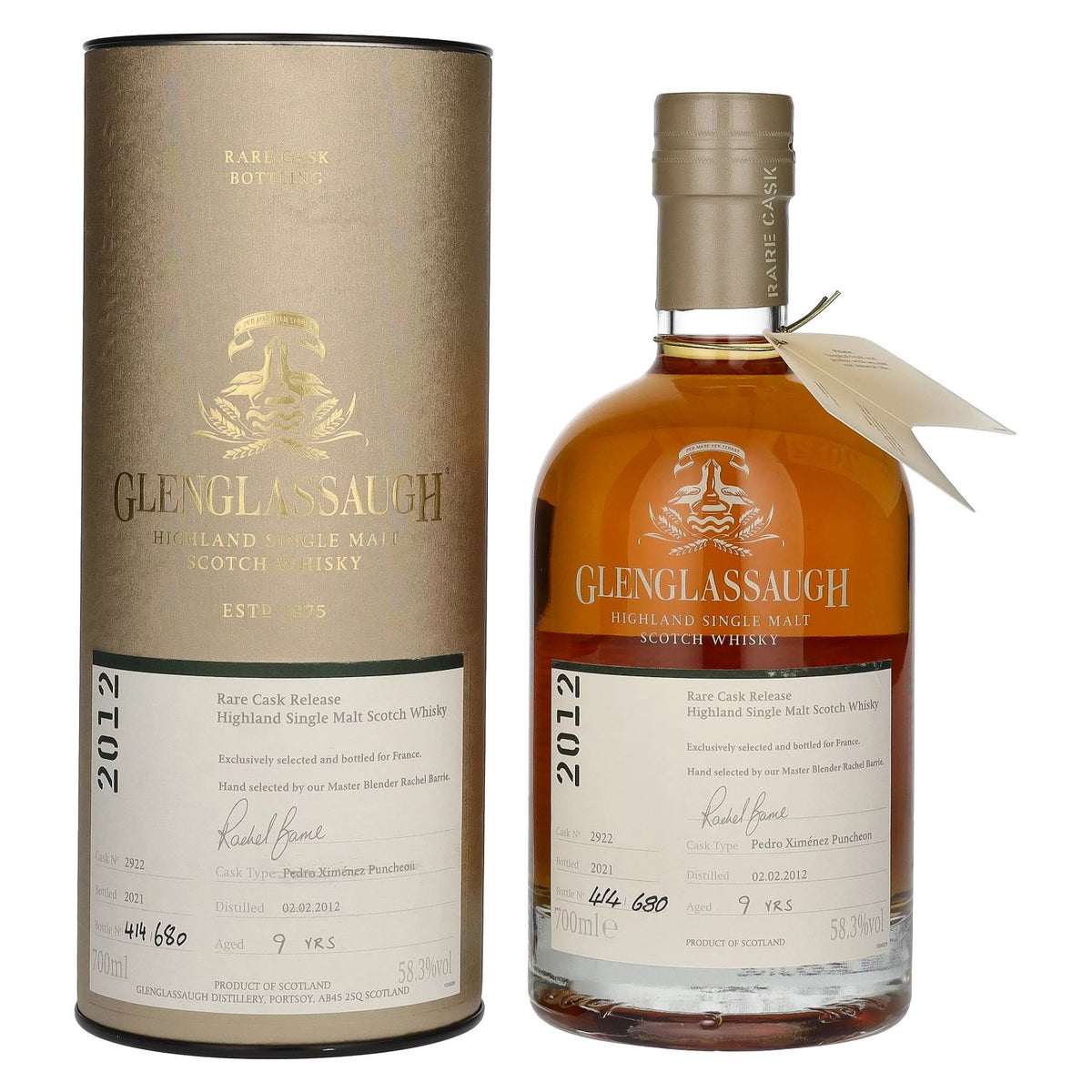 Glenglassaugh 9 Years Old RARE CASK RELEASE 2012 PX Puncheon Batch 4 58,3% Vol. 0,7l in gift box