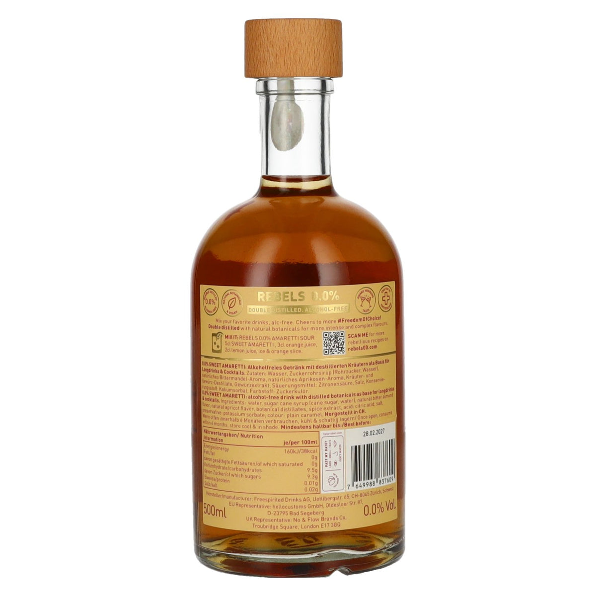 Rebels 0.0% Cheers Revolution Sweet Amaretti Alcohol-Free 0,5l
