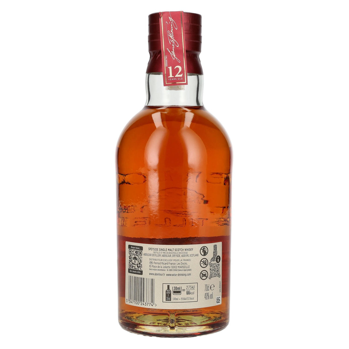 Aberlour 12 ans d'âge, vieilli en double fût, 40 % vol., 0,7 l