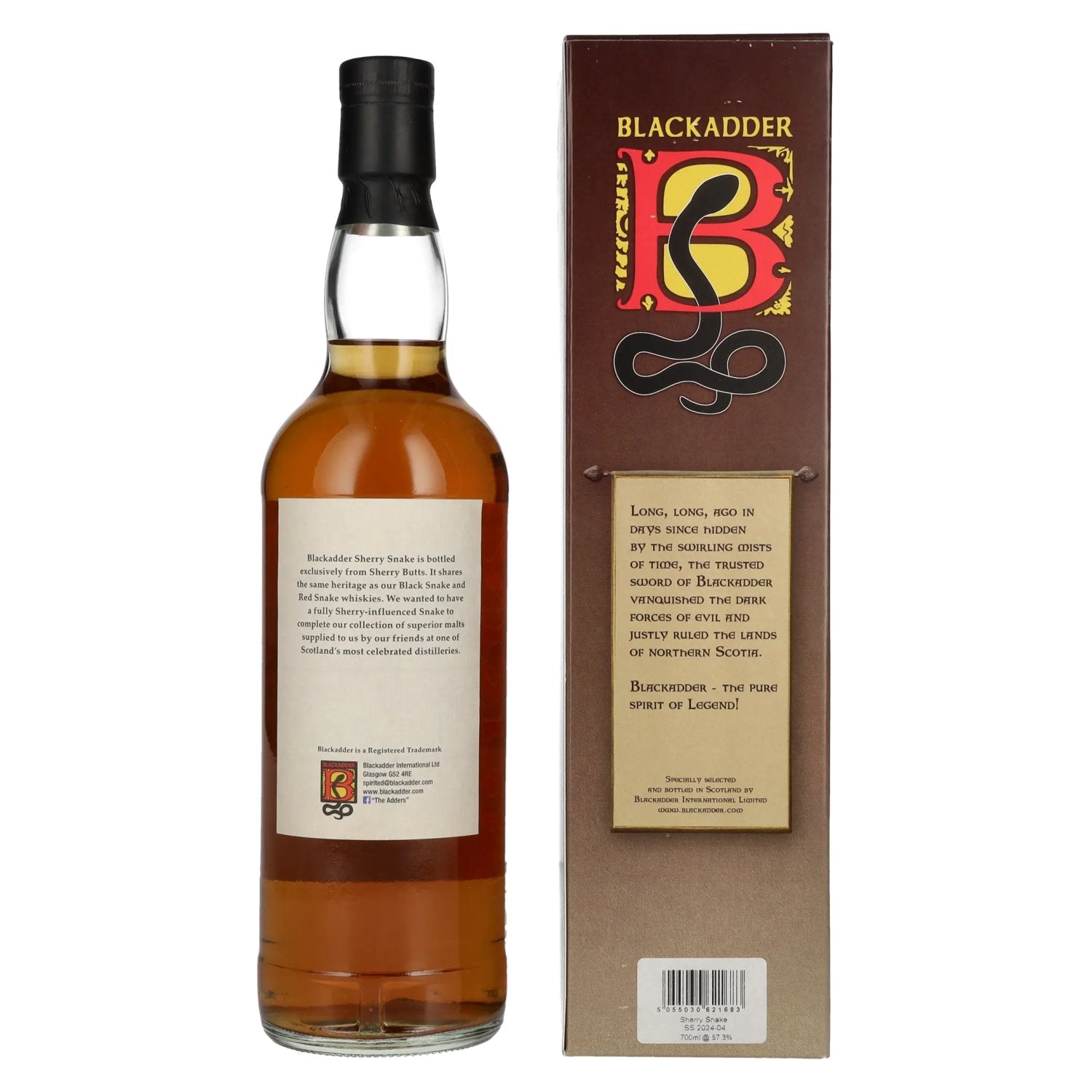 Blackadder SHERRY SNAKE Single Malt Scotch Whisky 57,3% Vol. 0,7l in Geschenkbox