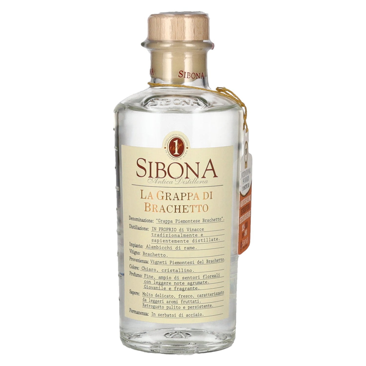 Sibona La Grappa di BRACHETTO 40% vol. 0,5l