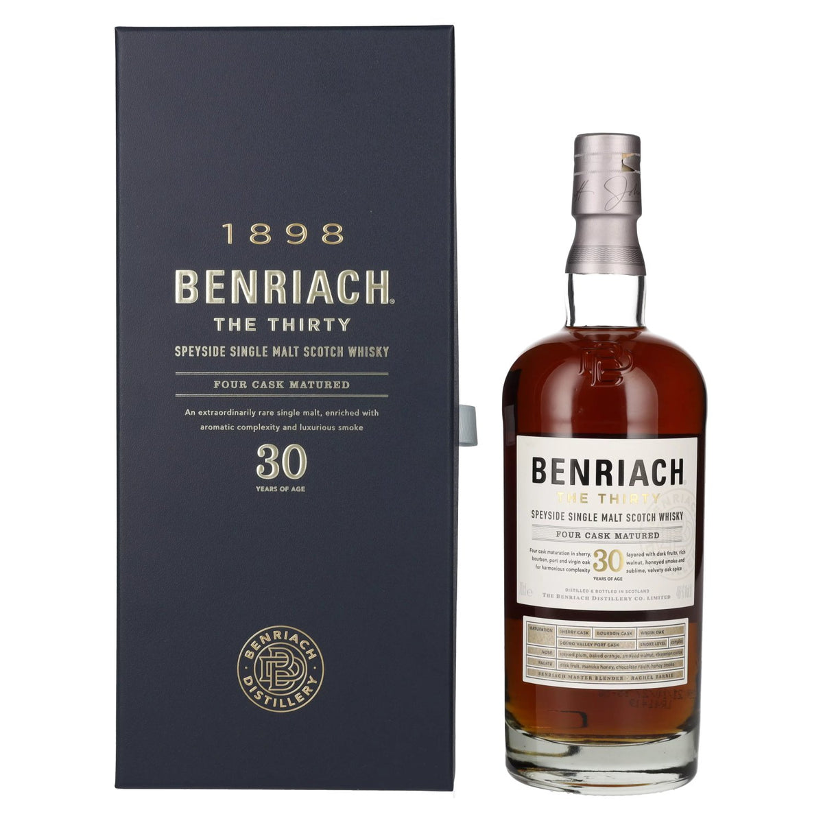 Benriach THE THIRTY Single Malt Four Cask Matured 46% vol. 0,7l en coffret cadeau