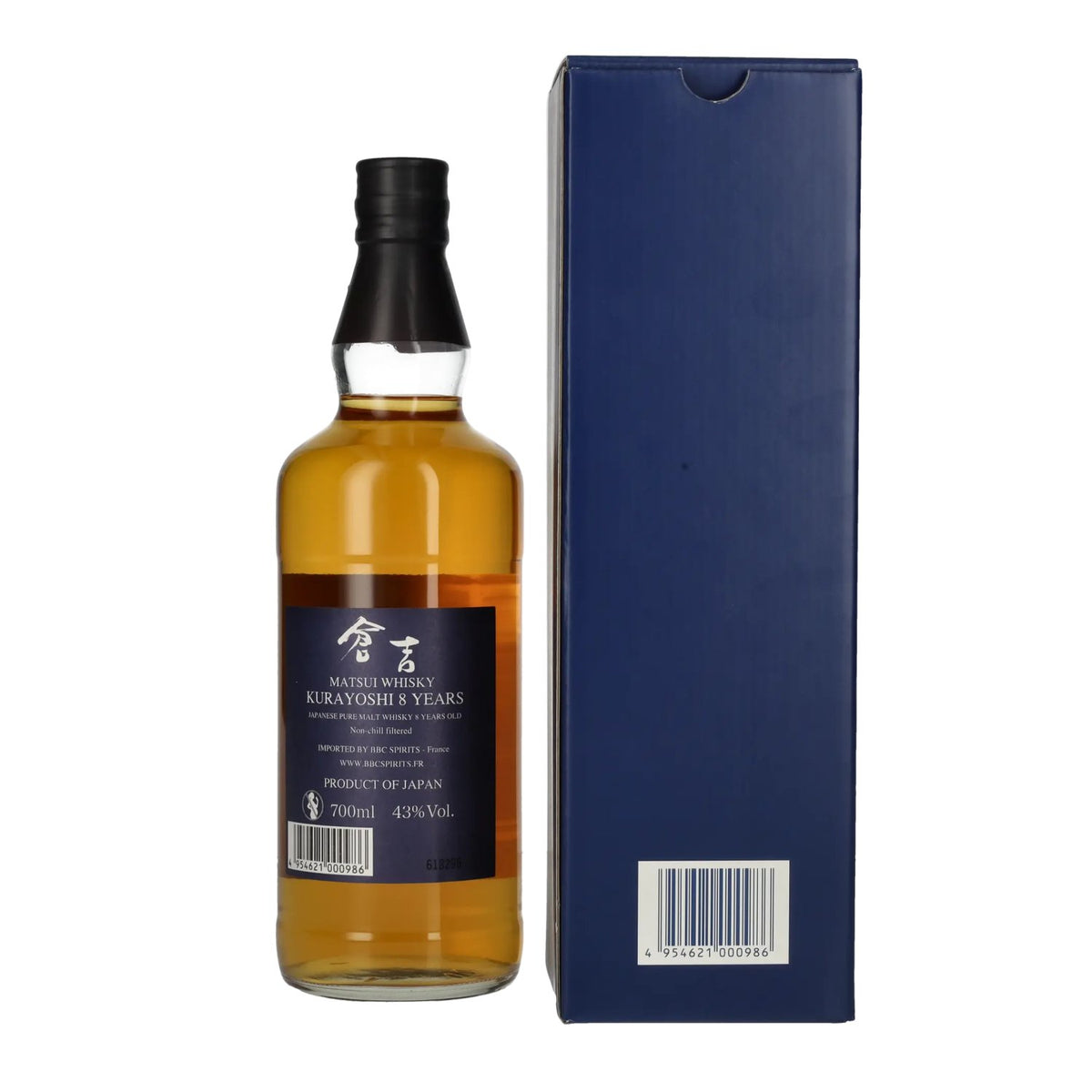 Matsui Whisky THE KURAYOSHI 8 Years Old Pure Malt Whisky 43% Vol. 0,7l en coffret cadeau