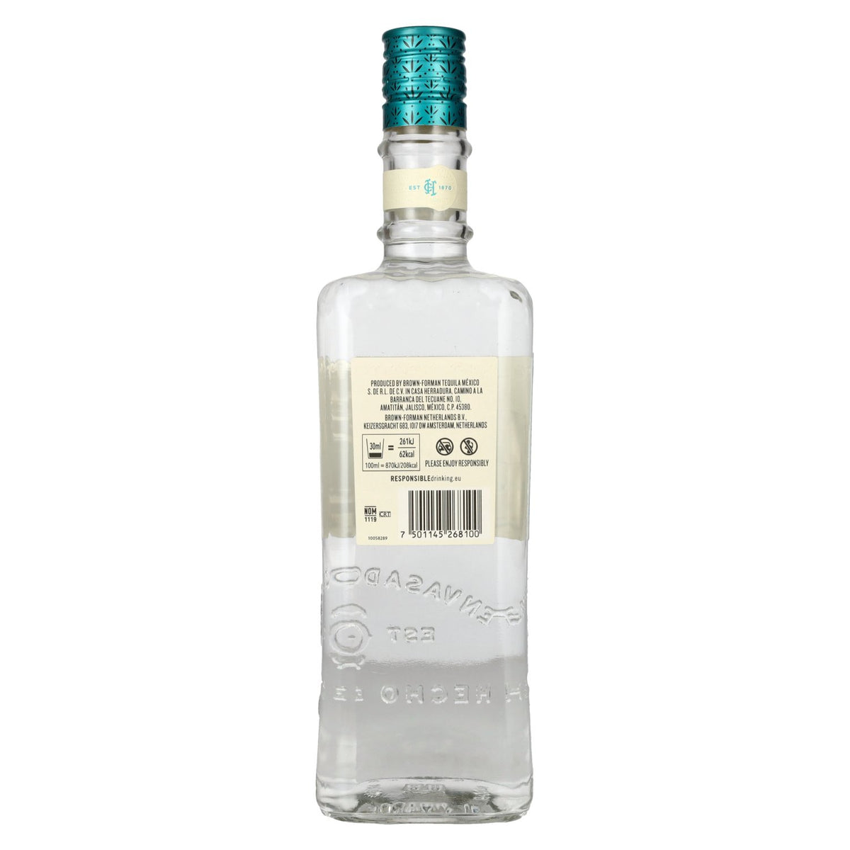 Tequila El Jimador Blanco 100 % agave bleu, 38 % vol., 0,7 l